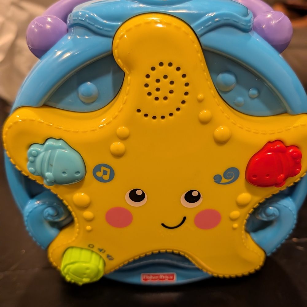 Fisher-Price Musical Starfish Toy - Yellow and Blue